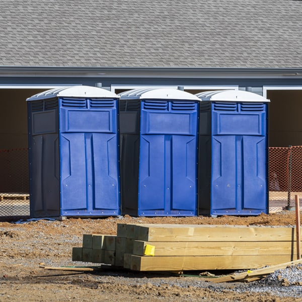 are there any restrictions on where i can place the porta potties during my rental period in Elk Run Heights IA